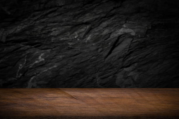istock Free space on a wooden table 1438956595