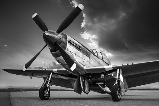 historical aircraft against a dramatic sky