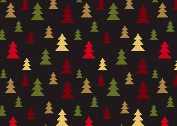 3d rendering of Christmas Tree, color gradient background, neon lights. Minimal new year concept.
