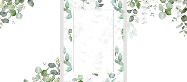 Personalized Watercolor Greenery Notepad & Envelopes - Nature Stationery Set 50 Sheets 5.5x8.5