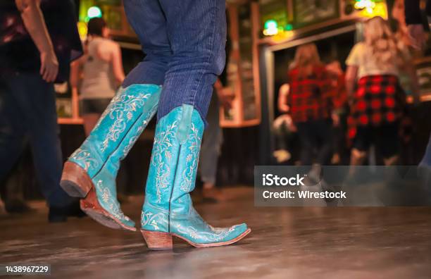 Country Dancing Boots Stock Photo - Download Image Now - Line Dancing, Country and Western Music, Dancing
