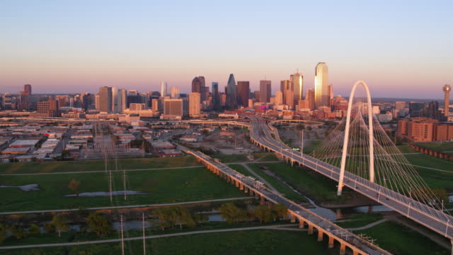 Downtown Dallas, TX at Sunset
