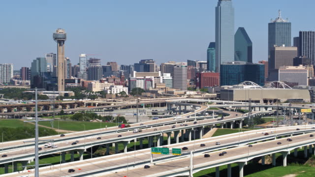 Drone Shot of Downtown Dallas, TX