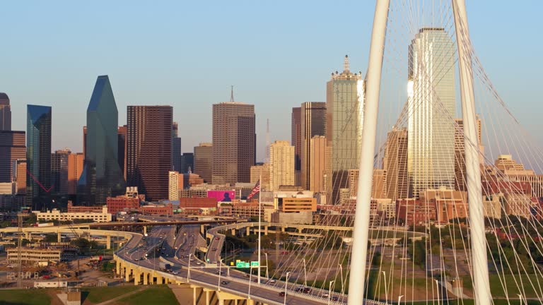 Bridge and Downtown Dallas, TX