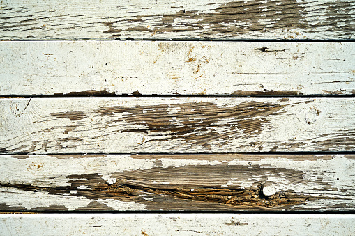 Abstract background from old wooden plank with white painted as vintage and retro style.