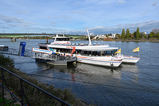 Bonn, Germany, October 26, 2022 - The event catamaran \