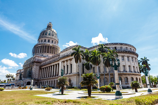 The Capitol in Havana under restoration, Havana, Cuba, North America