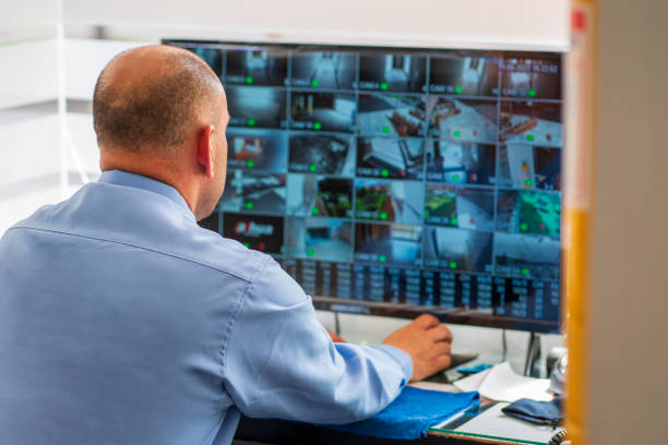 istock Security guards are inside the building that they take care of making sure that everything is in order 1438980386