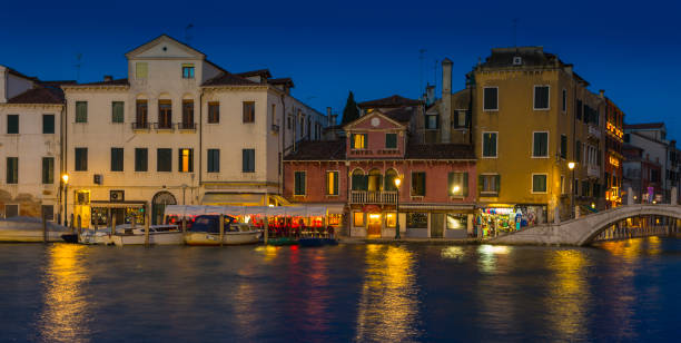 istock Grand Canal in Venice at night 1438984746