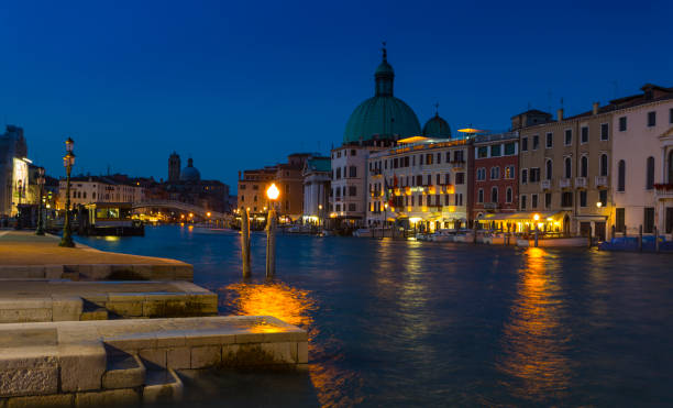 istock Grand Canal in Venice at night 1438984817