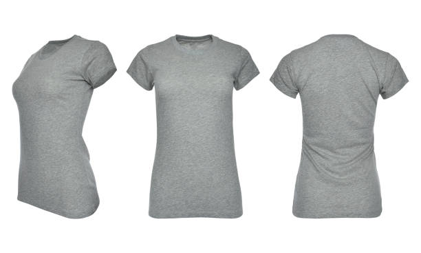 istock Images of a lady's basic t-shirt 1438987970