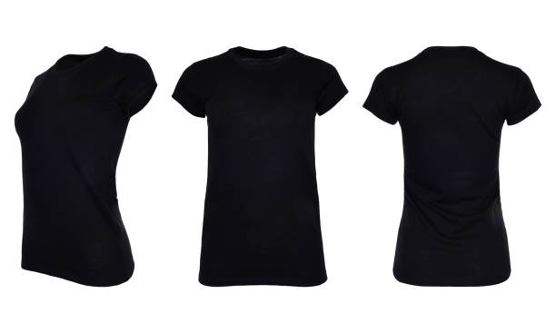 istock Images of a lady's basic t-shirt 1438987983