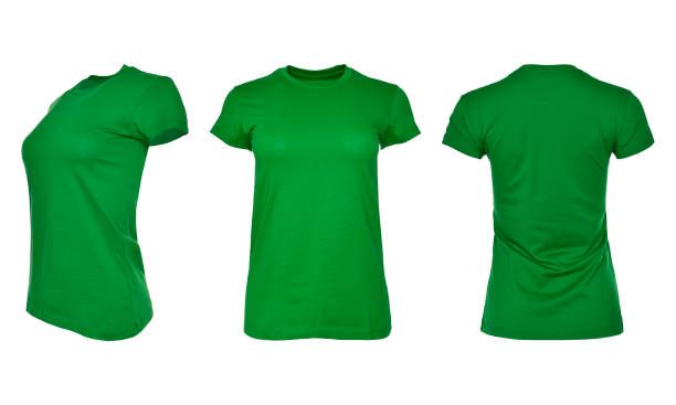 istock Images of a lady's basic t-shirt 1438987991