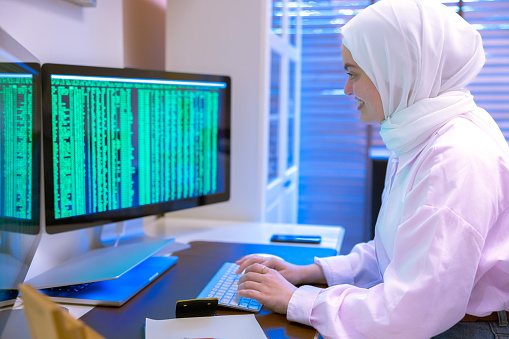 Israel Computer Engineer Female Middle Eastern Computer Engineer Stock Photo - Download Image ...