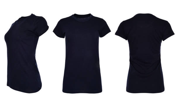 istock Images of a lady's basic t-shirt 1438989148