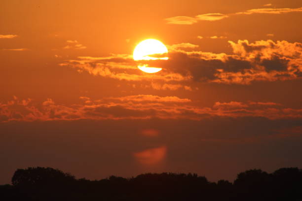 istock Orange sunrise within the clouds over Nashville 1438989838