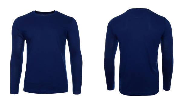 istock Men's round neck full sleeves t-shirt 1438991149