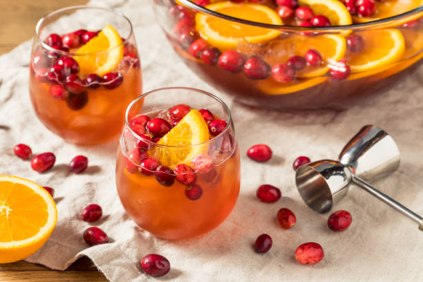 istock Boozy Refreshing Cranberry Christmas Punch 1438991800