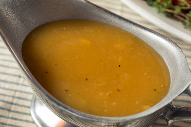 istock Homemade Thanksgiving Turkey Gravy 1438993011