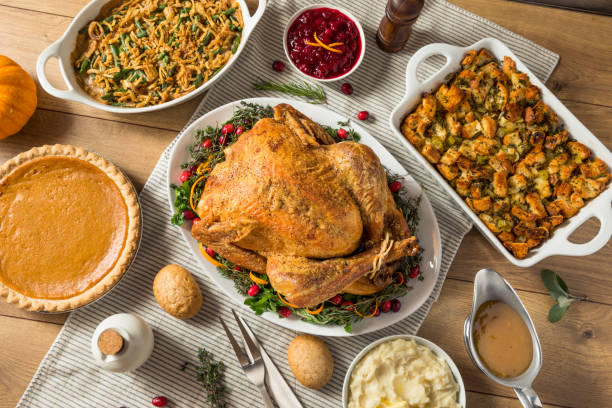 istock Homemade Roasted Turkey for Thanksgiving 1438993182