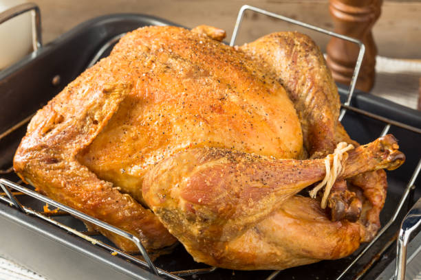 istock Homemade Roasted Turkey for Thanksgiving 1438993217