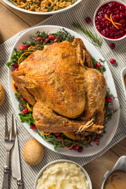 istock Homemade Roasted Turkey for Thanksgiving 1438993225