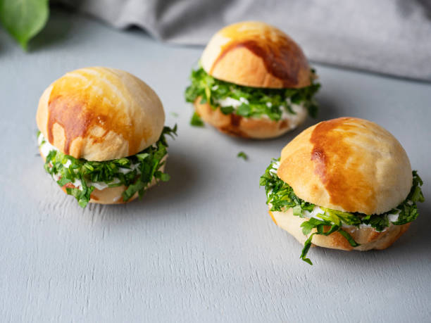 istock Mini Sandwich, Cheese Sandwich for Breakfast, Vegetarian Sandwich 1438996614