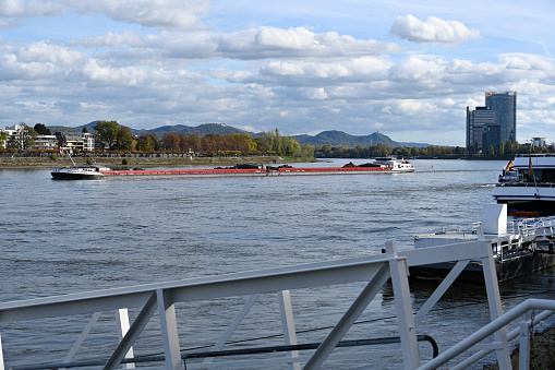 Bonn, Germany, October 26, 2022 - The Dutch cargo ship \