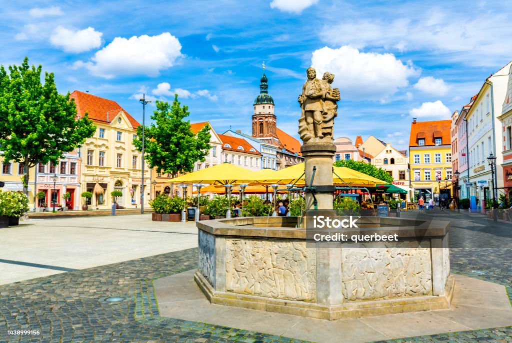 Old Town Cottbus, East Germany Brandenburg State Stock Photo
