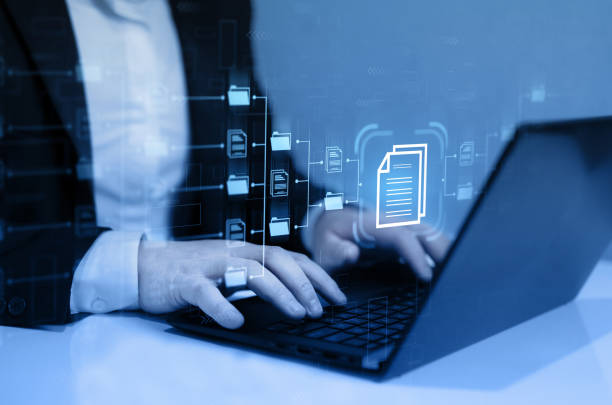 istock Automation software to archiving and efficiently manage and information files. 1439002696