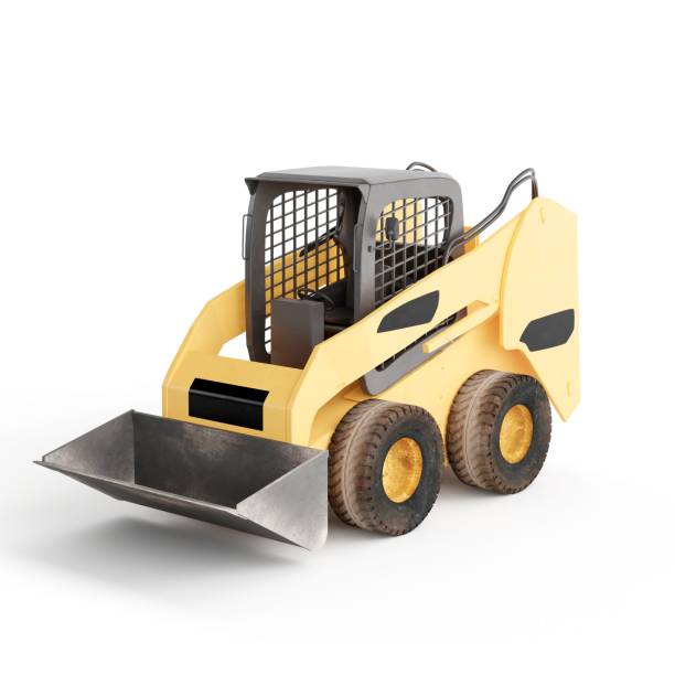 istock 3D rendering of skid-steer isolated in white background 1439004110