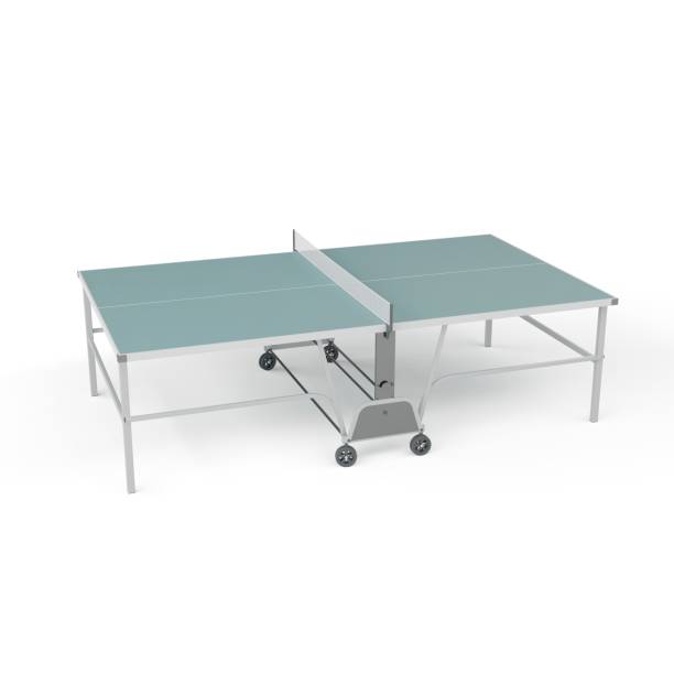 istock 3D rendering of tennis table isolated in white background 1439007559