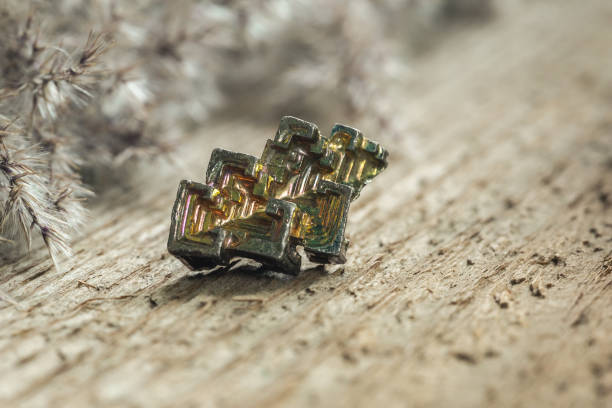 istock Bismuth Crystalline White Metal Man Made Crystal 1439009490