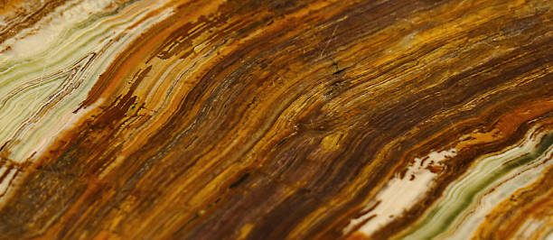 istock Brown golden marble stone 1439017983
