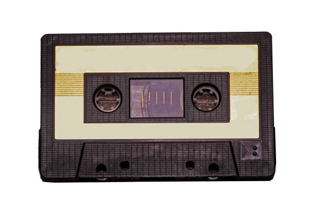istock Retro audio cassette isolated on white 1439018008