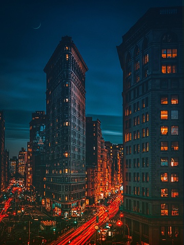 Though the Flatiron Building is often said to have gotten its famous name from its similarity to a certain household appliance, the triangular region contained by Broadway, Fifth Avenue, and 22nd and 23rd Streets had in fact been known as the “Flat Iron” prior to the building’s construction.