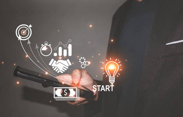 istock IOT and Startup Business Concept on Smartphone for Digital Marketing Development. 1439030820