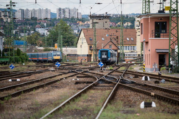 istock Railroad track  in europe 1439041578