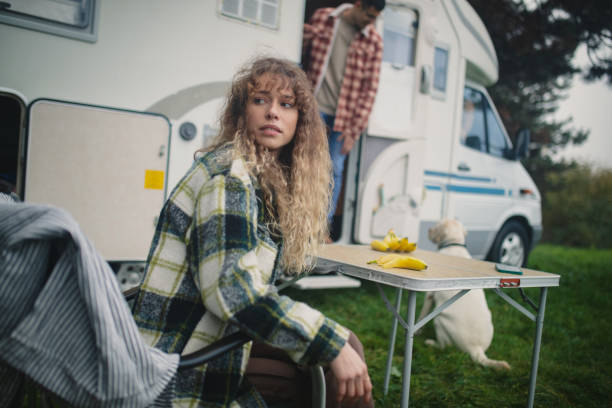 istock A young loving couple enjoys camping on a beautiful day 1439053680
