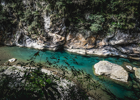 A river in Taroko National Park in Hualien, Taiwan