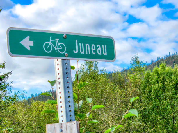 istock Bike Trail Sign 1439060338