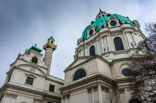 The Karlskirke Church of Vienna, Austria