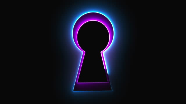 Neon keyhole