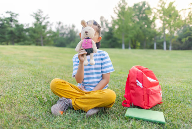 Little Girl on Lawn