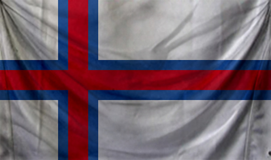 Faroe Islands flag waving Background for patriotic and national design