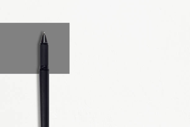 istock sample black pen, in combination with gray color, template for design on a white background 1439117633