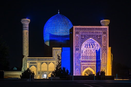 A Gur-e Amir mausoleum in Samarkand Uzbekistan