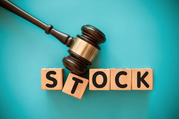 istock Gavel and wood block with STOCK 1439122340