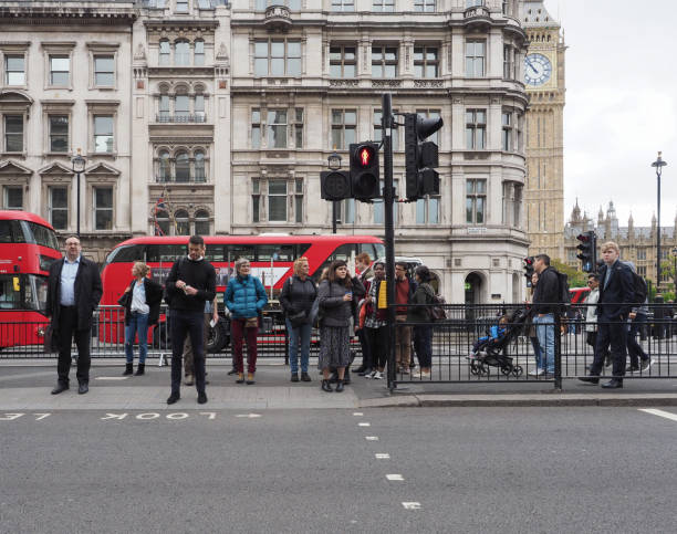 London, Uk - Circa October 2022: People in central London