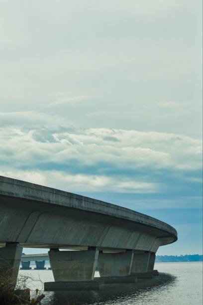 istock Vertical shot of Garcon Pointe Bridge in Milton 1439131779